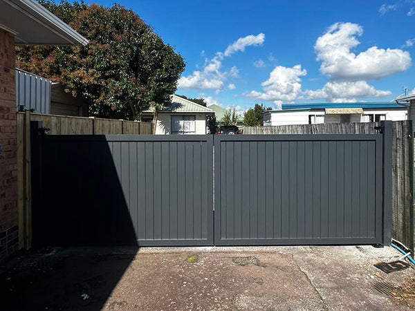 Custom Aluminium Swing Gates NZ | Single & Double Driveway Gates