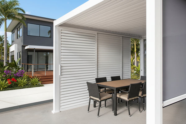 Premium Aluminium Louvre Sliding Shutters | Homelovers