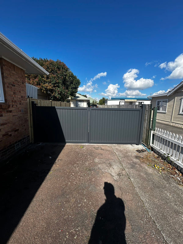 Custom Aluminium Swing Gates NZ | Single & Double Driveway Gates