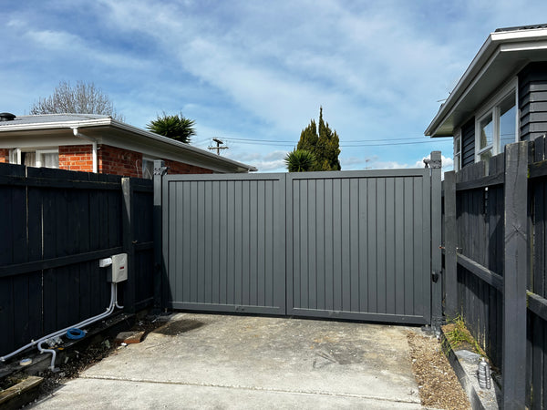 Custom Aluminium Swing Gates NZ | Single & Double Driveway Gates