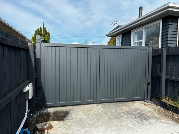 Custom Aluminium Swing Gates NZ | Single & Double Driveway Gates