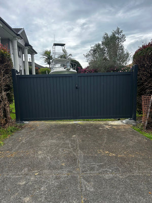 Custom Aluminium Swing Gates NZ | Single & Double Driveway Gates