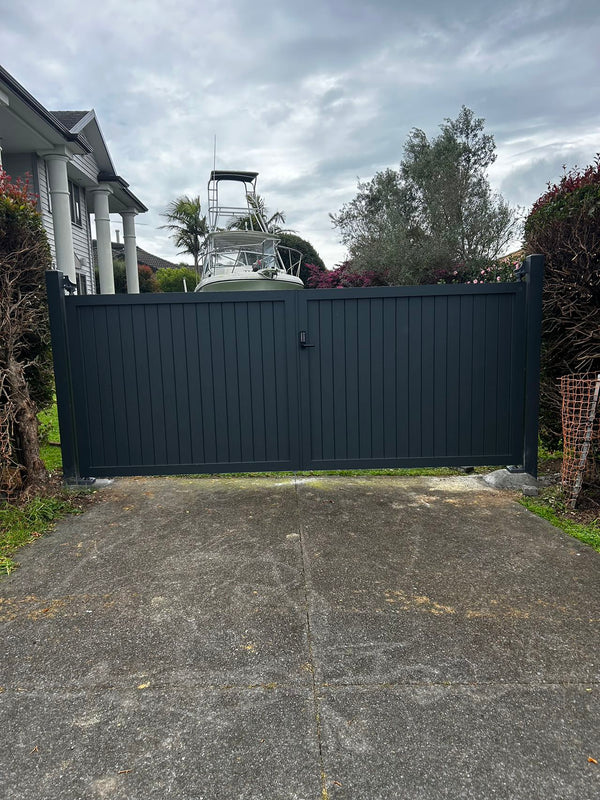 Custom Aluminium Swing Gates NZ | Single & Double Driveway Gates