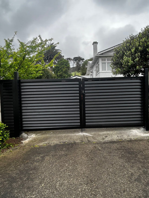 Custom Aluminium Swing Gates NZ | Single & Double Driveway Gates