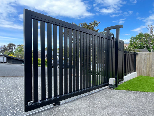 Custom Aluminium Automated Sliding Gates NZ | Homelovers