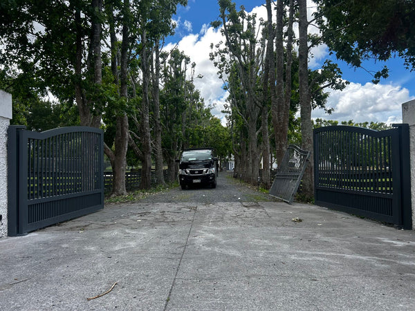 Custom Aluminium Swing Gates NZ | Single & Double Driveway Gates