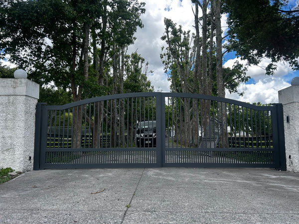 Custom Aluminium Swing Gates NZ | Single & Double Driveway Gates