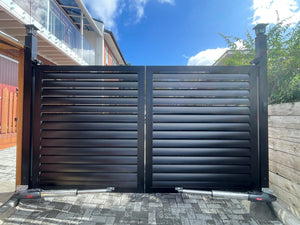 Custom Aluminium Swing Gates NZ | Single & Double Driveway Gates