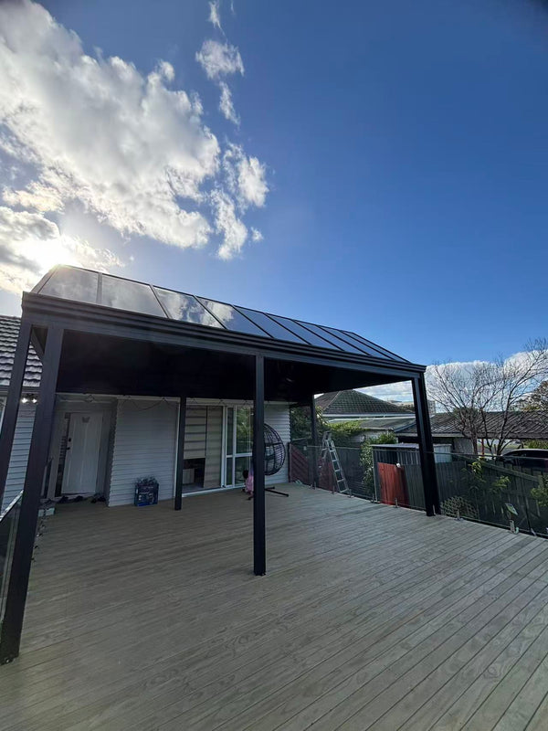 Custom Gable Roof Aluminium Pergolas NZ | Homelovers