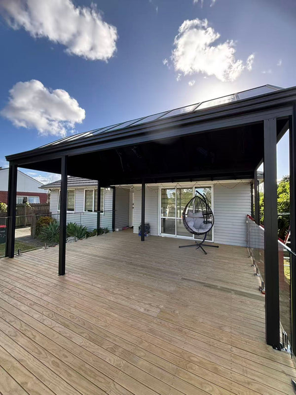 Custom Gable Roof Aluminium Pergolas NZ | Homelovers