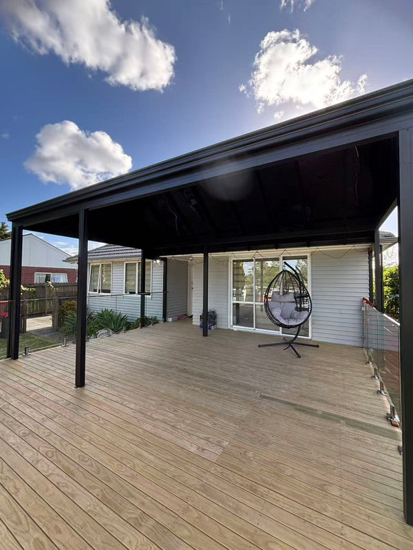 Custom Gable Roof Aluminium Pergolas NZ | Homelovers