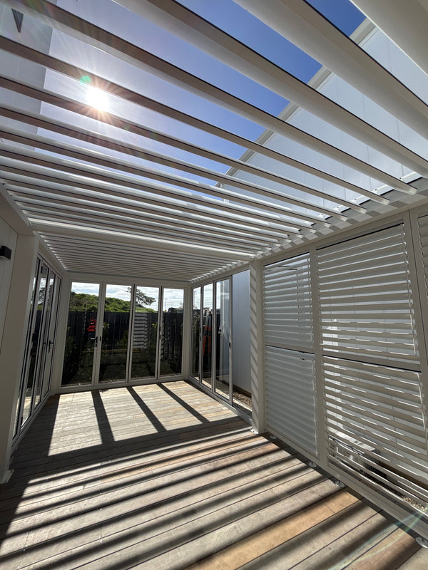 Premium Aluminium Louvre Sliding Shutters | Homelovers