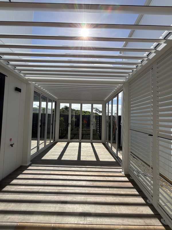 Premium Aluminium Louvre Sliding Shutters | Homelovers