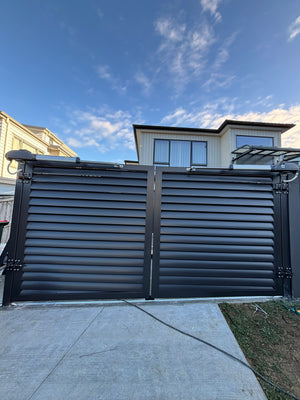 Custom Aluminium Swing Gates NZ | Single & Double Driveway Gates