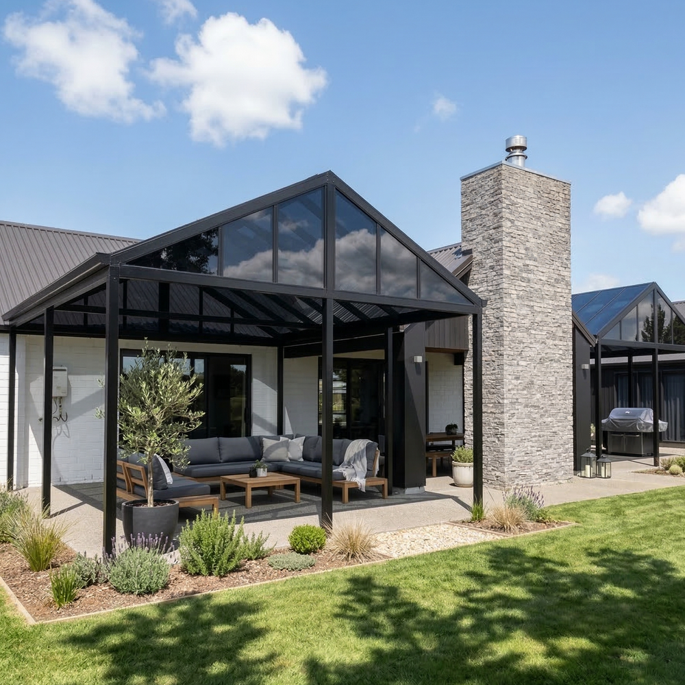 Custom Gable Roof Aluminium Pergolas NZ | Homelovers