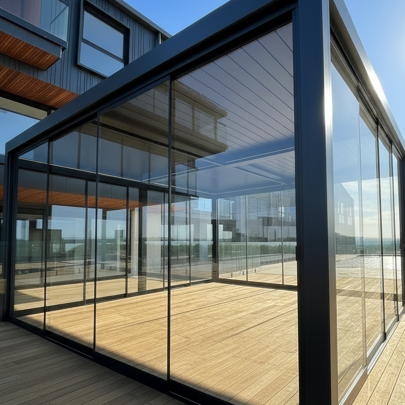 Glass Sliding Door For Tasman Freestanding Pergola