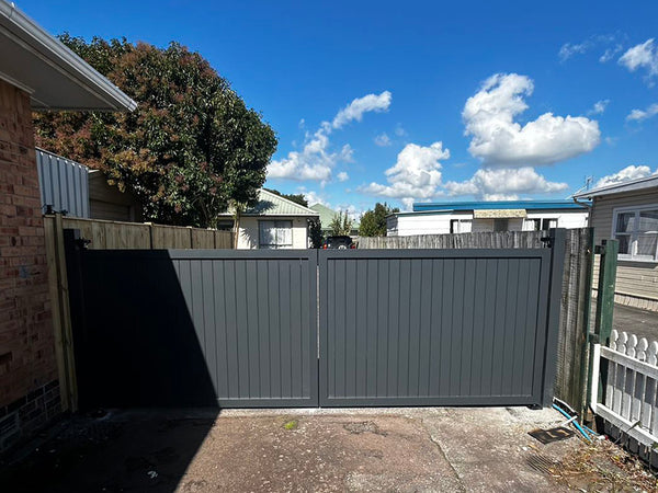 Custom Aluminium Swing Gates NZ | Single & Double Driveway Gates