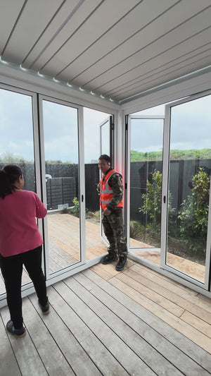 Glass Sliding Door For Tasman Freestanding Pergola