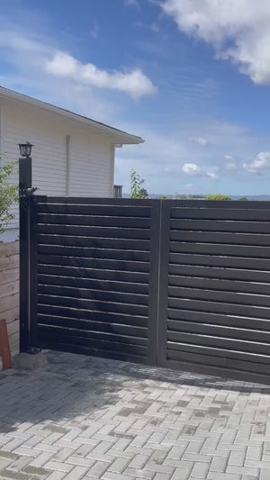 Custom Aluminium Swing Gates NZ | Single & Double Driveway Gates